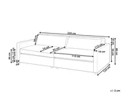 Sofa 3 Seater VINSTRA Boucle Off-White_916277