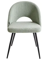 Set med 2 matstolar ONAGA Bouclé Ljusgrön_968421