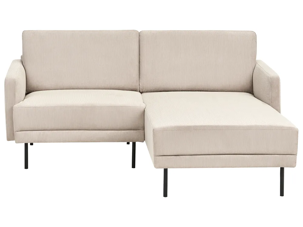 Kulmasohva 2-istuttava BREDA Vakosametti Beige Vasen_1004359