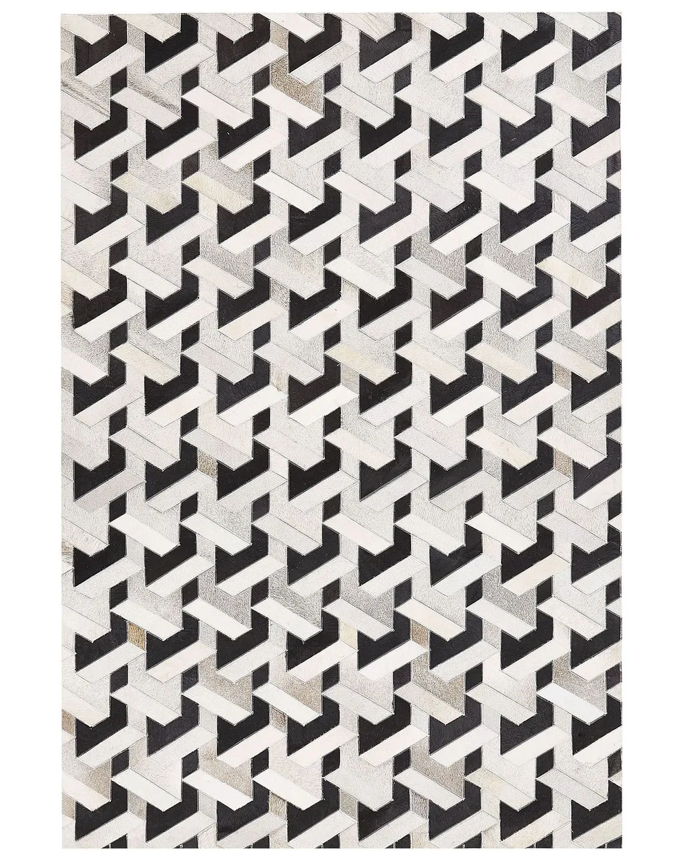 Rug NARMAN Grey 140 x 200 cm Leather_851146