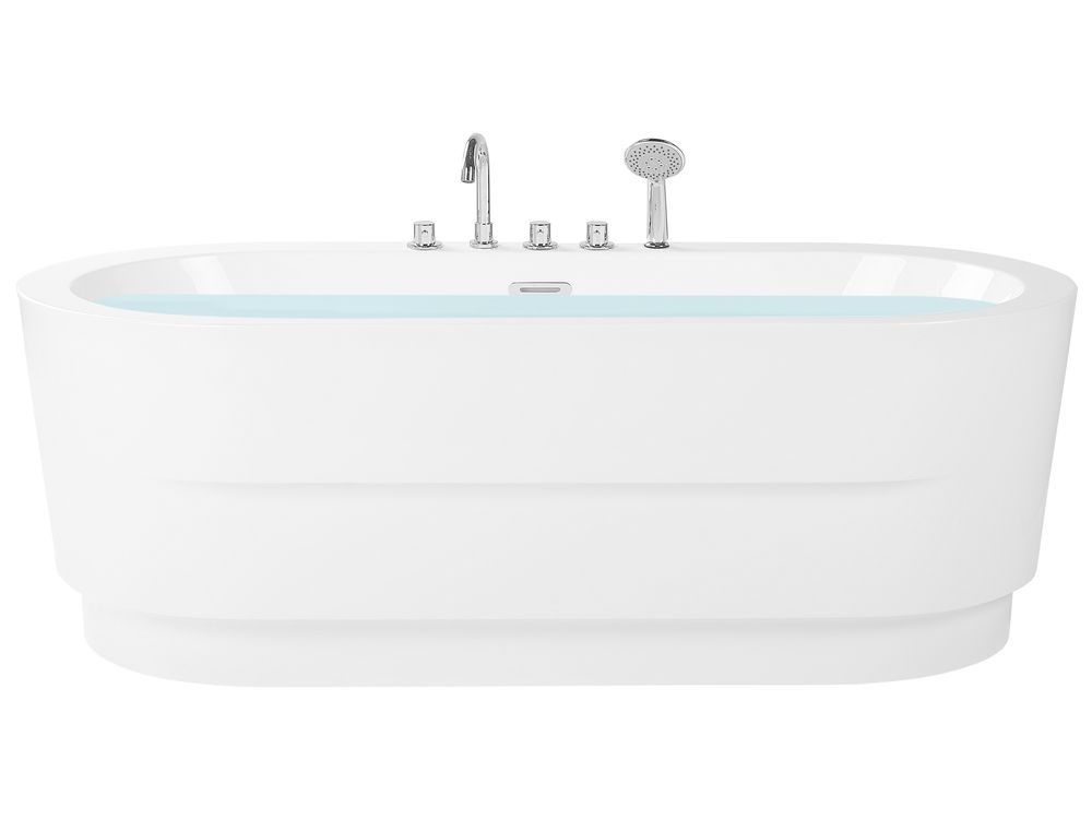 Fristående badkar EMPRESA 1700 x 800 mm med armaturer Vit