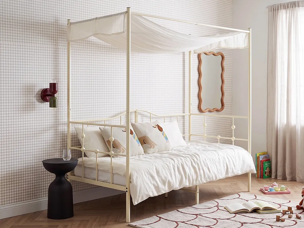 Pylvässänky Metalli ARTONNE 90 x 200 cm Beige_1146454