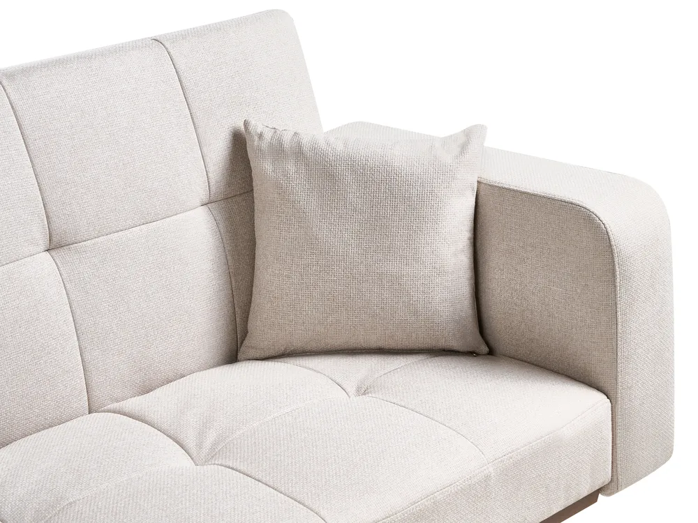 Sofa Bed 3 Seater HJULBY Light Beige_1030131