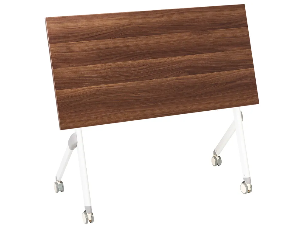 Hopfällbart skrivbord BENDI 120 cm 60 cm Mörkbrun_1030669
