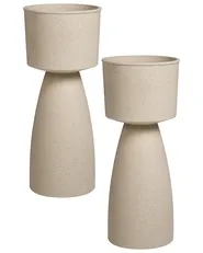 Kukkaruukkusetti 2 kpl MYOSOTIS 28 cm Beige_1123720