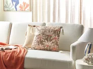 Koristetyyny MELOBESIA 45 x 45 cm Puuvilla Beige Kasvikuvio_1078761