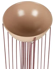 Set med 2 upphöjda växtkrukor FICARIA 22 cm Metall Rosa_933787