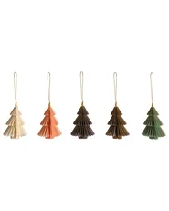 Set of 20 Christmas Tree Ornaments GUDENA Paper Multicolour_1035279