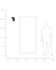 Set med 2 LED-vägglampor för utomhusbruk NEVES Svart_1105503