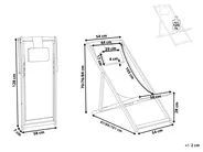 Folding Deck Chair AVELLINO Acacia Wood Off-White_765541