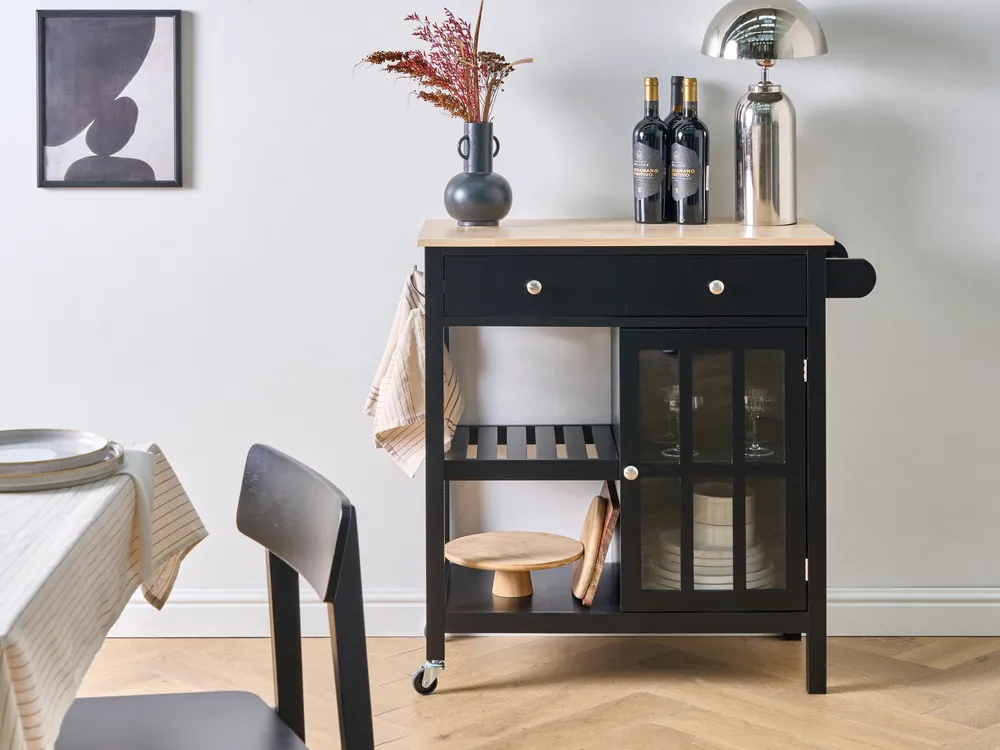 Kitchen Trolley GENOA Black