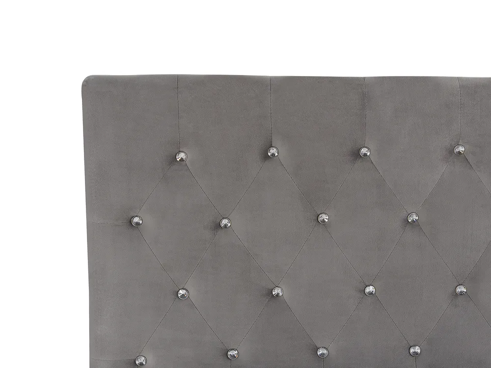 Ottoman Bed AMIENS Velvet Grey 140 x 200 cm (EU Double)_791233