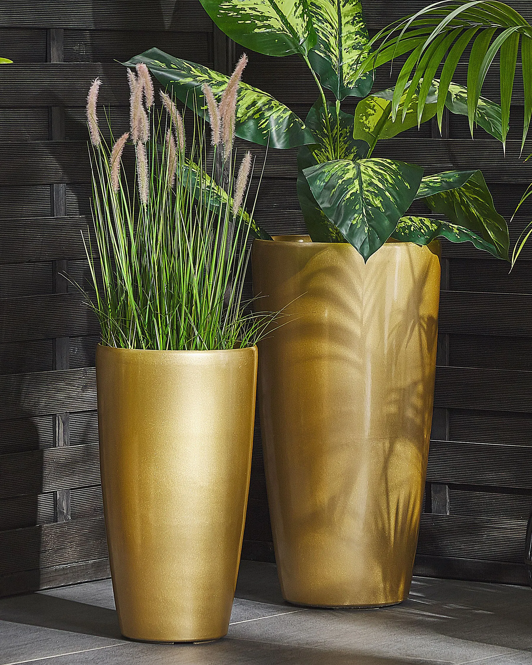 Plant Pot TSERIA 40 cm Gold_772626
