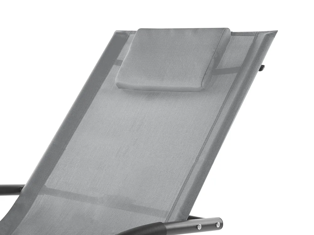 Rocking Sun Lounger CARANO II Metal Light Grey_812628