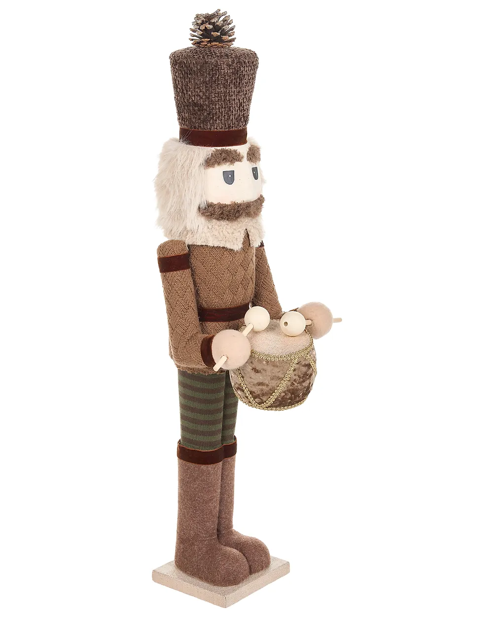 Set of 2 Figurines KOLARI 68/91 cm Nutcracker Brown_1156775