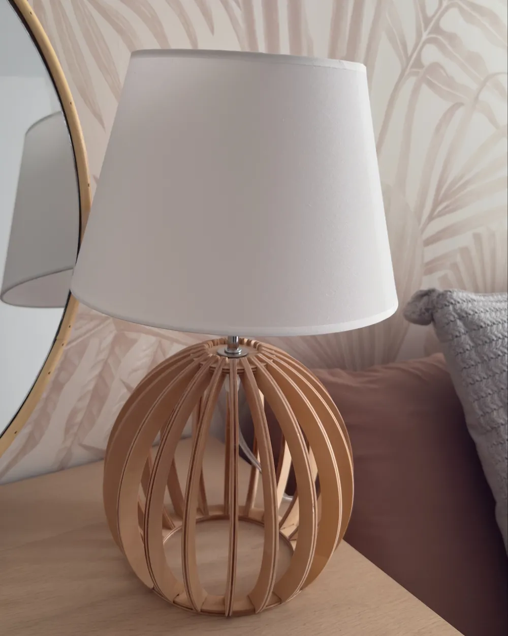 Table Lamp SAMO Brown/ White_1047833