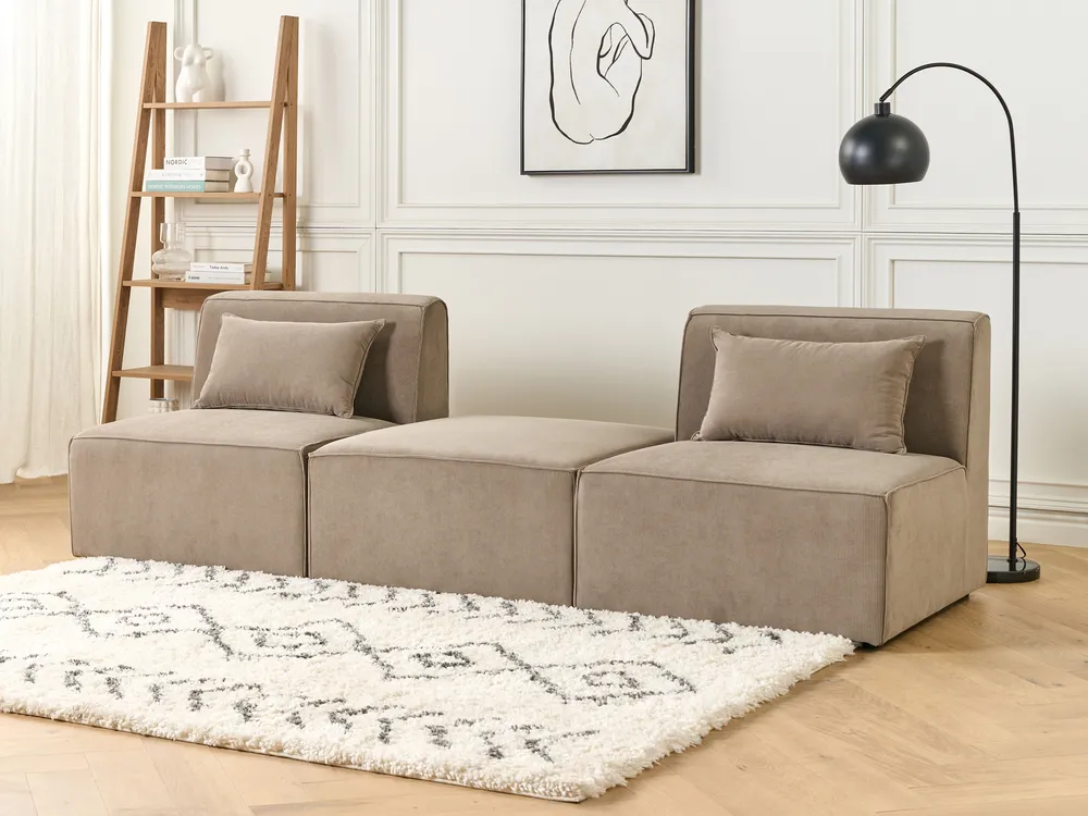 1-Seat Section LEMVIG Corduroy Taupe_876492