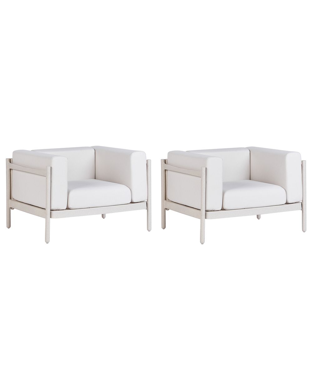 Ulkonojatuolisetti 2 kpl FERRETTI Vaaleanbeige