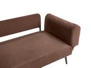Sofa Bed 2 Seater DOROTEA Boucle Brown_1071370