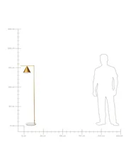 Floor Lamp MOCAL Metal Gold_867040