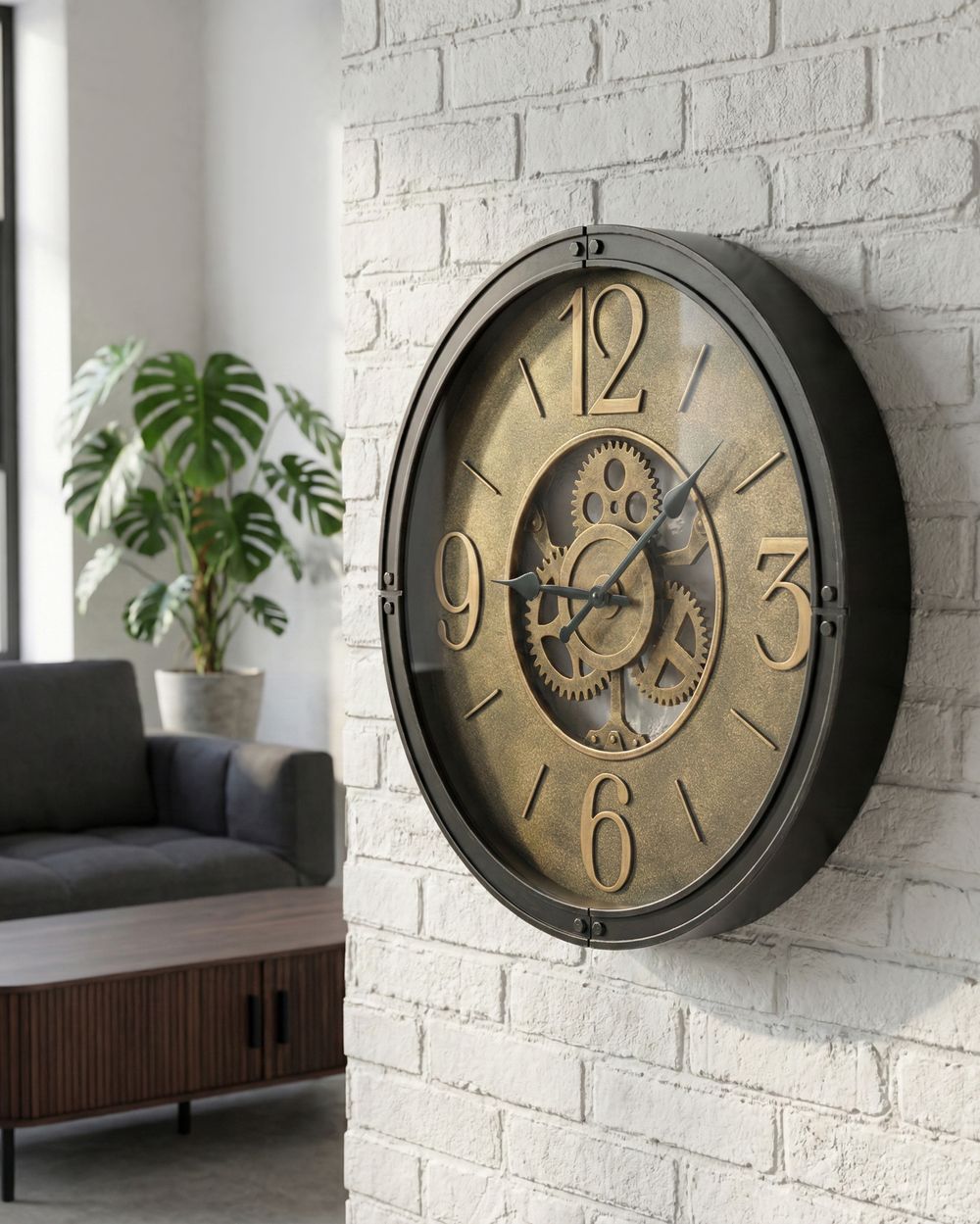 Wall Clock ALBACETE Black