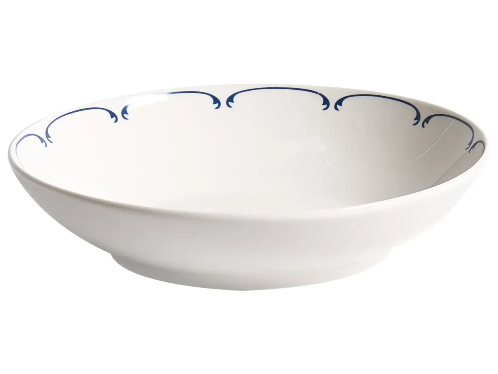Set med 24 matserviser CHAROLI Porslin Vit/ Blå_1061864