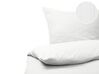 Duvet Cover Set AVONDALE 155 x 220 cm Sateen Cotton White