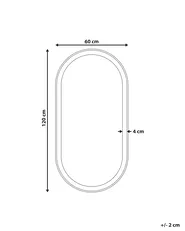 LED Bathroom Mirror CHIDDES 60 cm 120 cm Silver_1090915