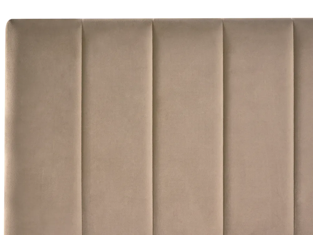 Sänky laatikoilla LONZAC Sametti Ruskeanharmaa 120 x 200 cm_1014819