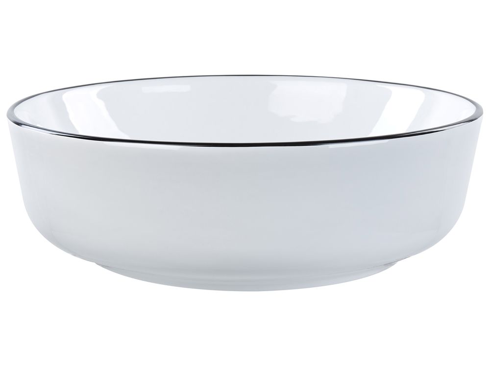 Tvättställ för bänkskiva XERT ⌀ 42 cm Keramik Vit