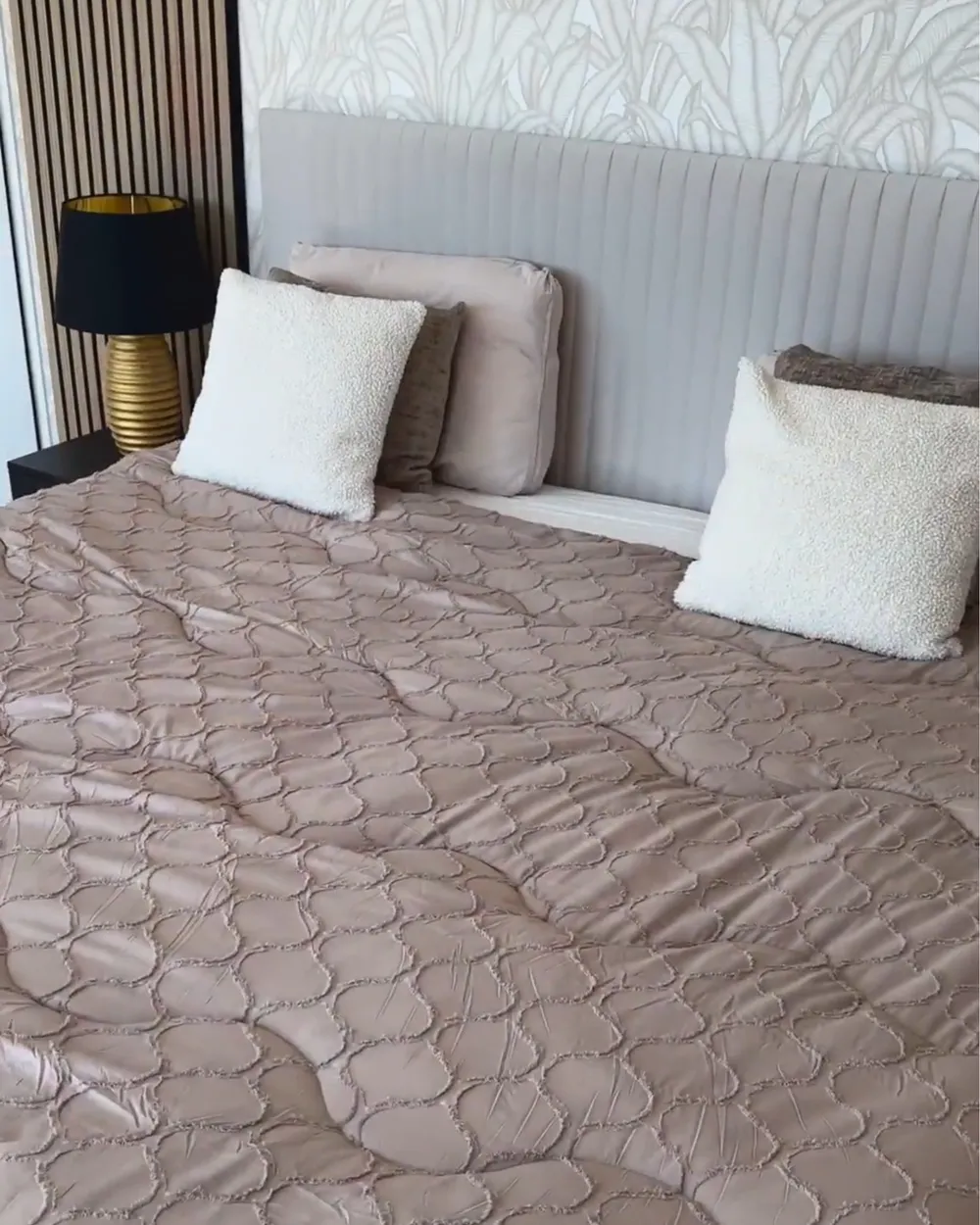 Kontinentalsäng med förvaring DAME Sammet Off-White 180 x 200 cm_1018246