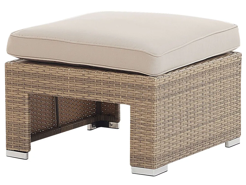 Garden Lounge Set with Table 5 Seater COCCOLIA Modular PE Rattan Beige_810063