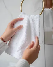 Set of 9 Towels ATAI Cotton White_1022618