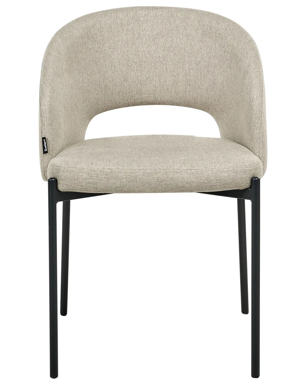 Set of 2 Dining Chairs PENNY Fabric Sand Beige_1007329
