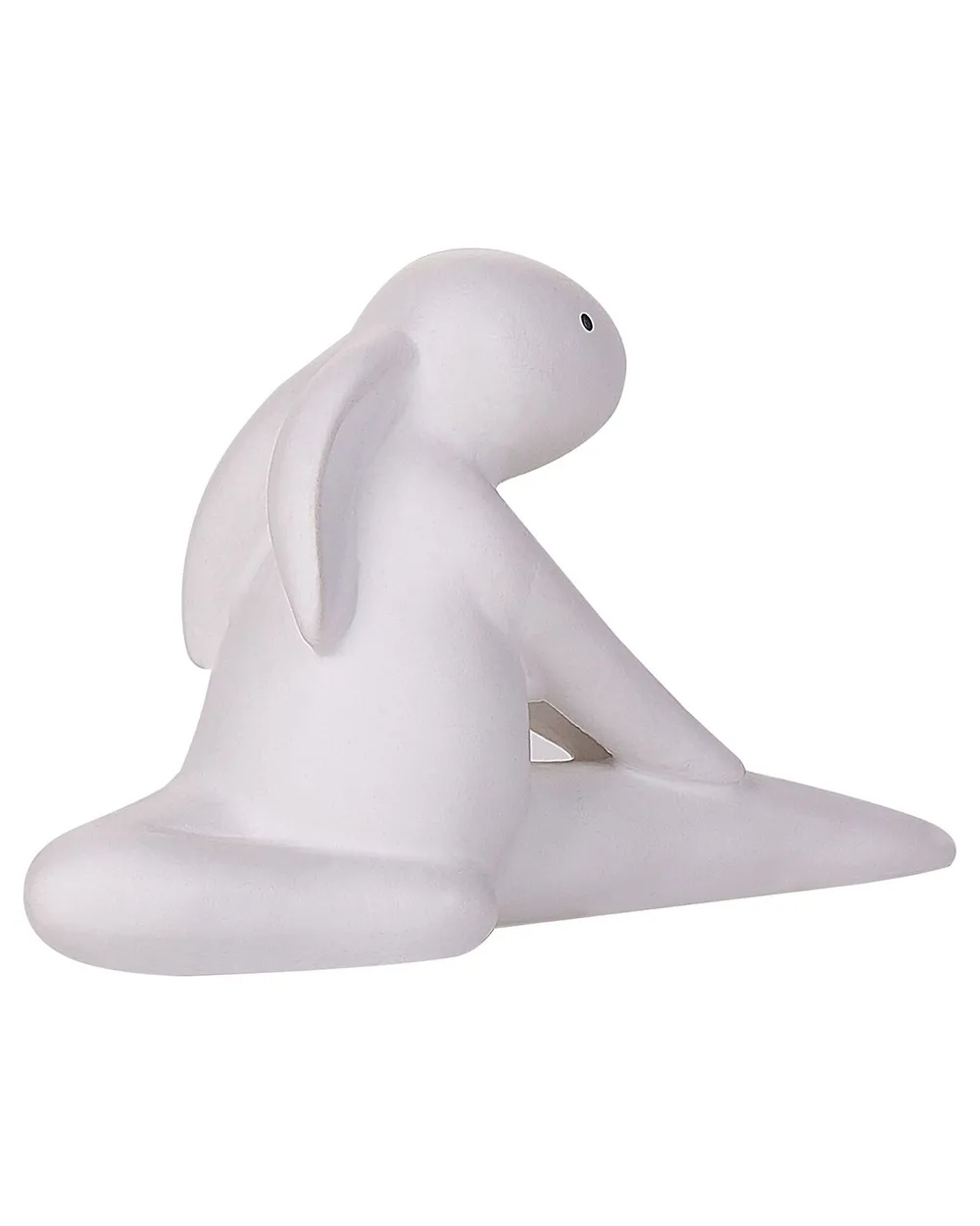 Set of 3 Figurines Hare BREST Ceramic White_798713