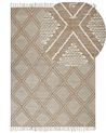 Teppe KACEM Beige 140 x 200 cm Bomull