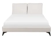 Bed Chenille MELLE 140 x 200 cm (EU Double) Light Beige_745625