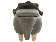 Djurpuff med förvaring TRICERATOPS Dinosaurie Mörkgrön_750888