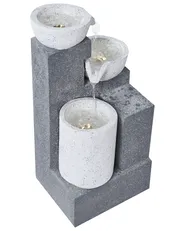 Garden Water Feature LED NAGAMI Grey_1059551