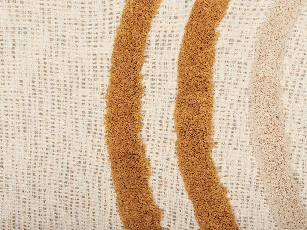 Blanket MATHURA Cotton 130 x 180 cm Beige_829267
