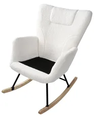 Rocking Chair SANDVE Boucle White_1033075