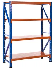 Garage Shelving FIUGGI 150 cm 200 cm Metal Orange_1011181