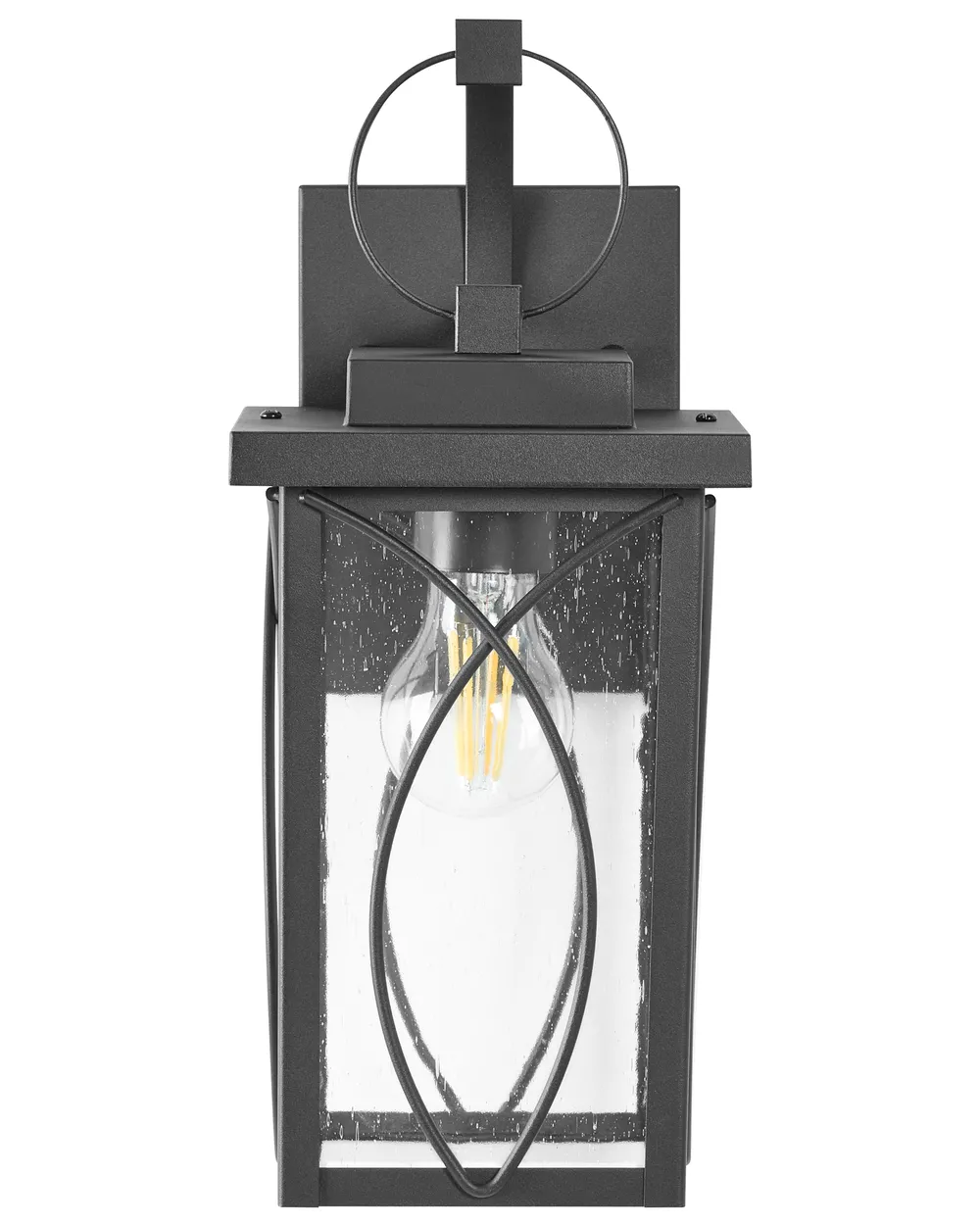 Set of 2 Outdoor Wall Lights BUZAU Black_1102696