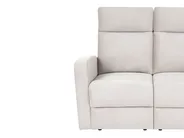 Manuell reclinersoffa 2-sits VERDAL Inklusive fotstöd Sammet Beige_1081128