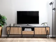TV Stand BLACKPOOL Brown/ Black_722732
