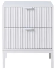 2 Drawer Bedside Table ADELAIDE White_1012023