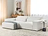 Modular Corner Sofa 3 Seater HELLNAR Boucle Off-White Right Hand