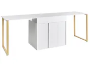 Työpöytä säädettävä ASHMORE 165/220 cm 55 cm Valkoinen_1053986