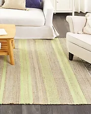 Rug TALPUR Light Green 160 x 230 cm Jute_1182330