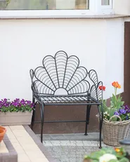 Garden Chair LIGURIA Metal Black_983339